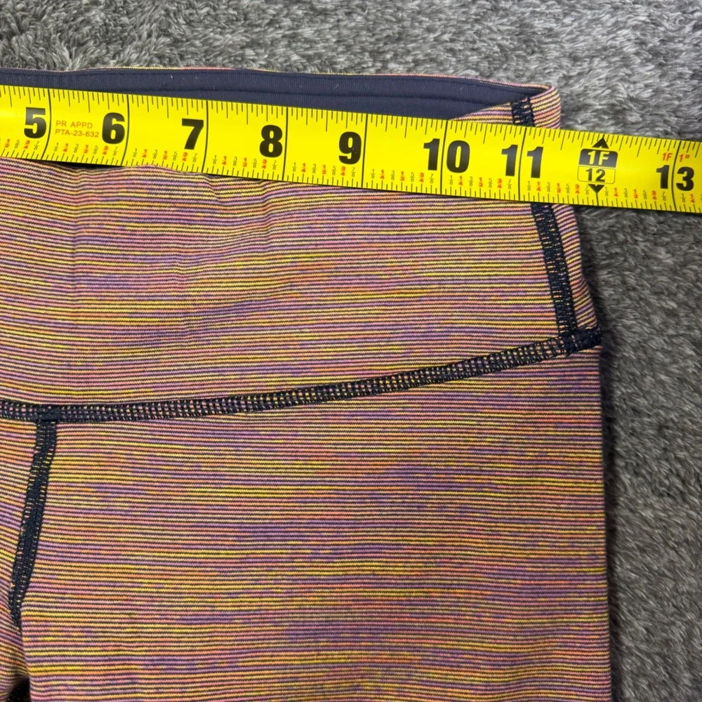 Lululemon Wunder Under‎ Crop Leggings Space Dye Pink Orange Purple Size 4
